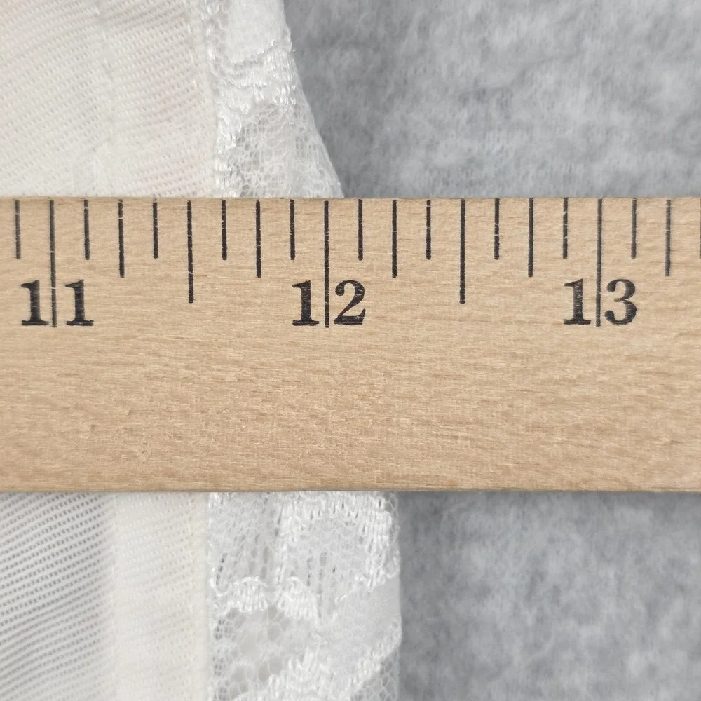 Goddess Bustier Corset Womens 34DD White Lace Overbust Longline Bridal Lingerie - Picture 7 of 10